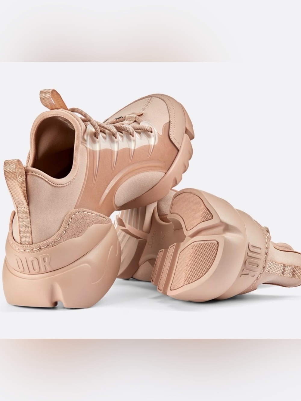 Dior Nude/Tan Chunky Lace-Up Sneaker